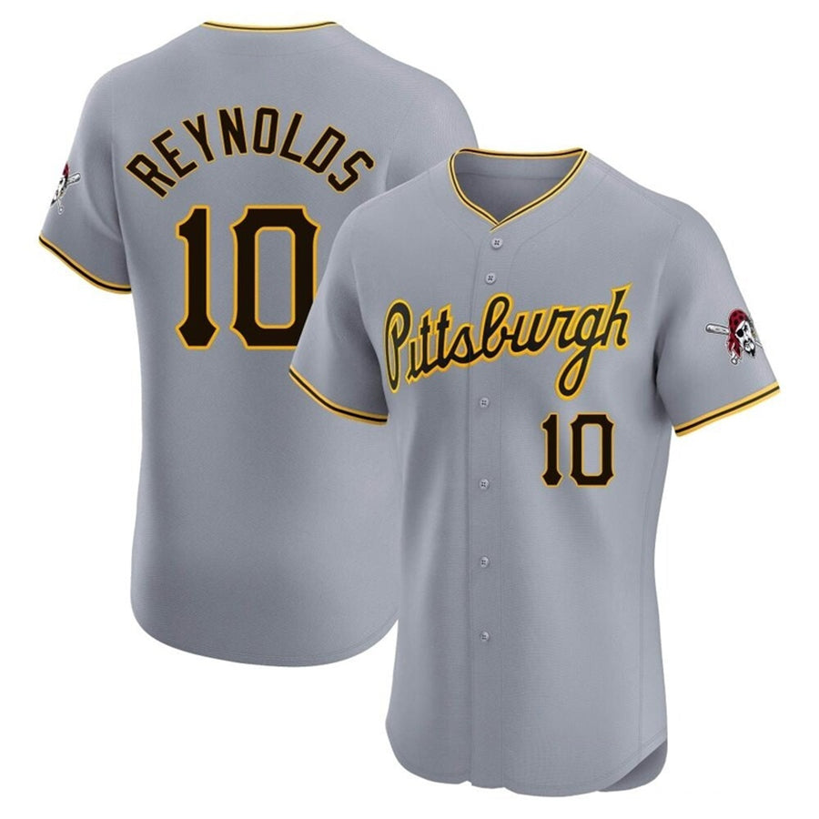 P.Pirates #10 Bryan Reynolds Player Gray Limited Elite Baseball Jerseys
