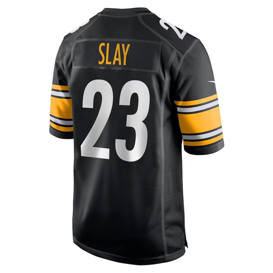 P.Steelers #23 Darius Slay Player Black Home Game Football Jerseys