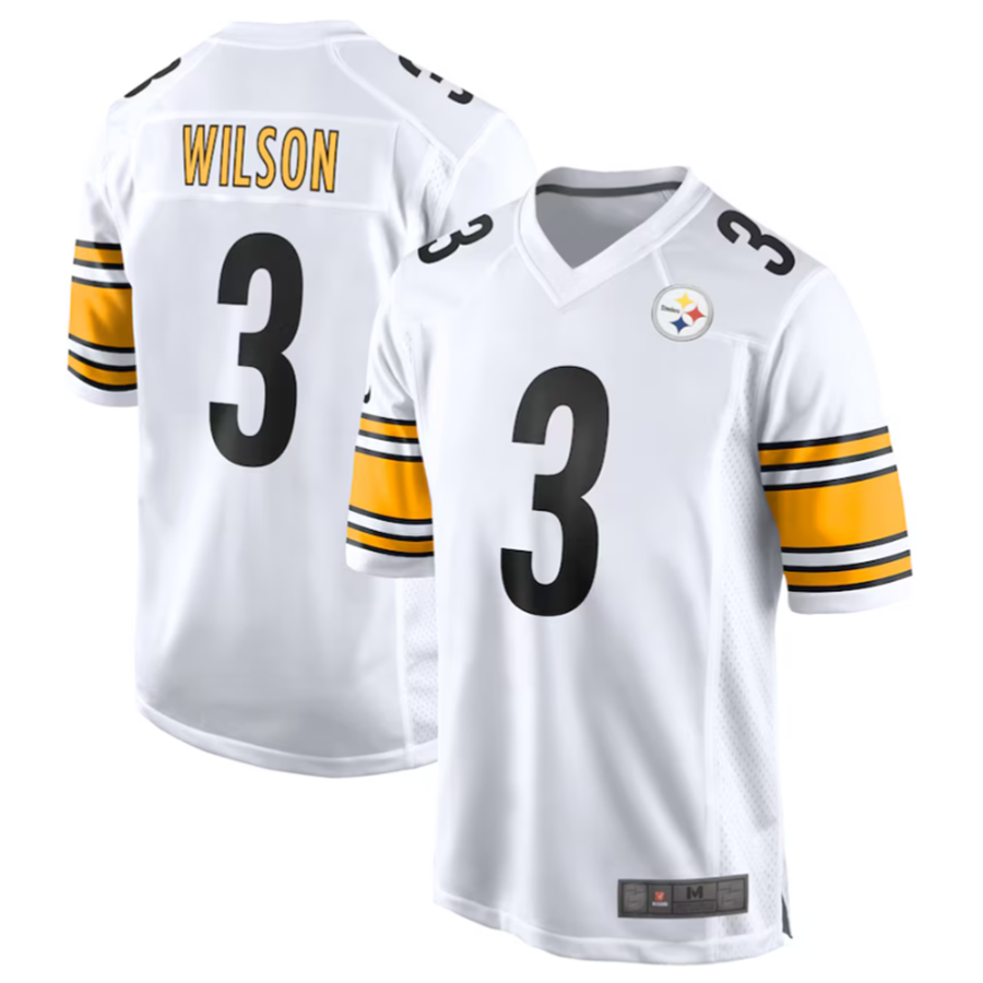 #3 Russell Wilson Player P.Steelers White Game Football Jerseys