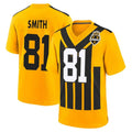 P.Steelers #81 Jonnu Smith Player Gold Alternate Game Football Jerseys