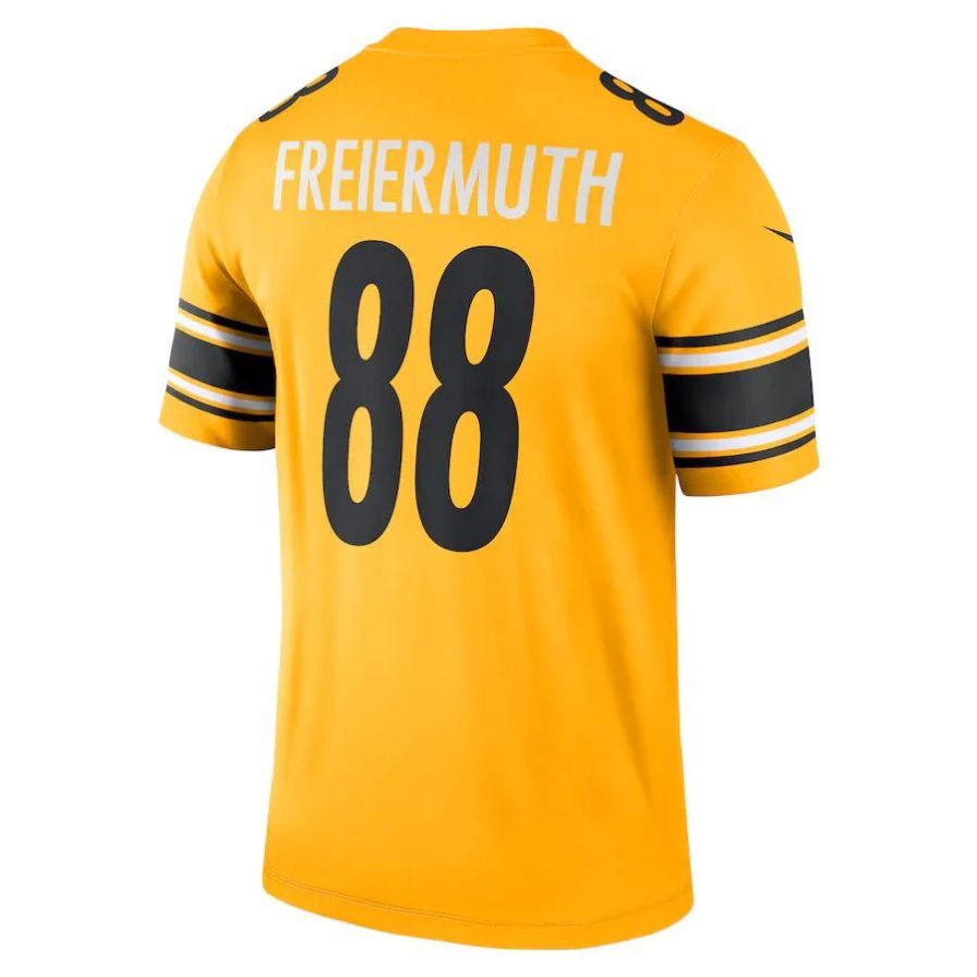 #88 Pat Freiermuth Player P.Steelers Gold Inverted Legend Football Jerseys