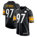 P.Steelers #97 Cameron Heyward Player Black Game Home Football Jerseys
