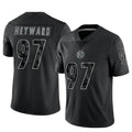 P.Steelers #97 Cameron Heyward Player Black Limited Reflective Football Jerseys