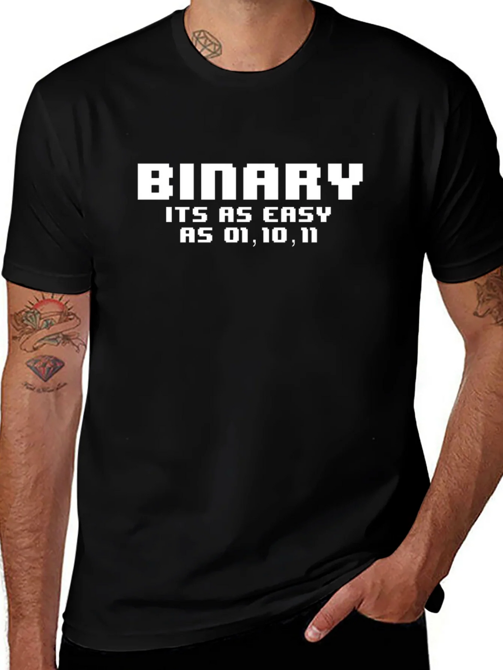 Binary Code T-Shirt - Easy as 01 10 11