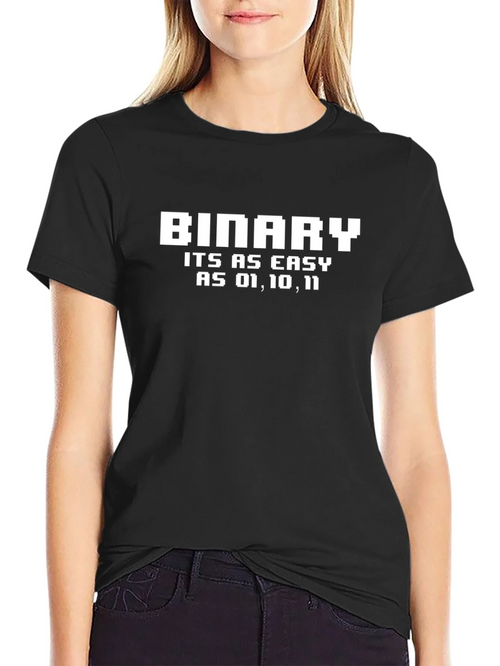 Binary Code T-Shirt - Easy as 01 10 11