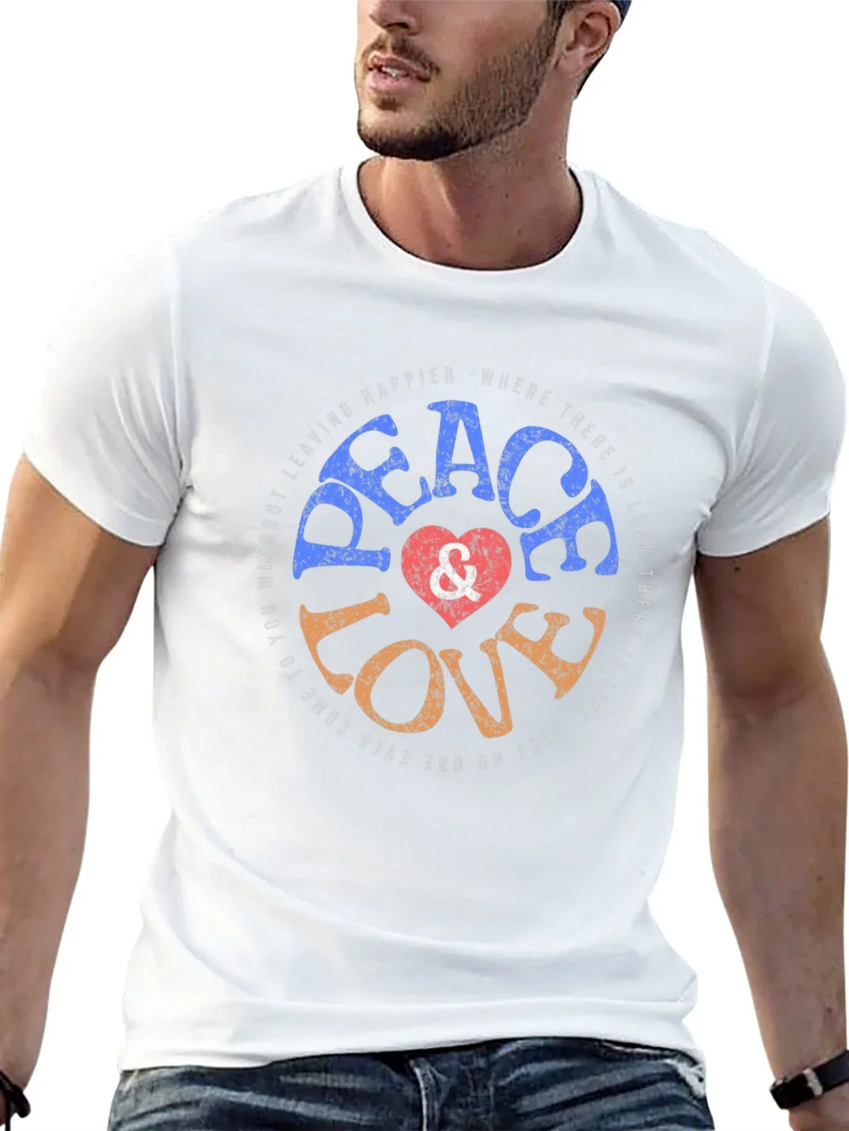 Peace Love Graphic T-Shirt