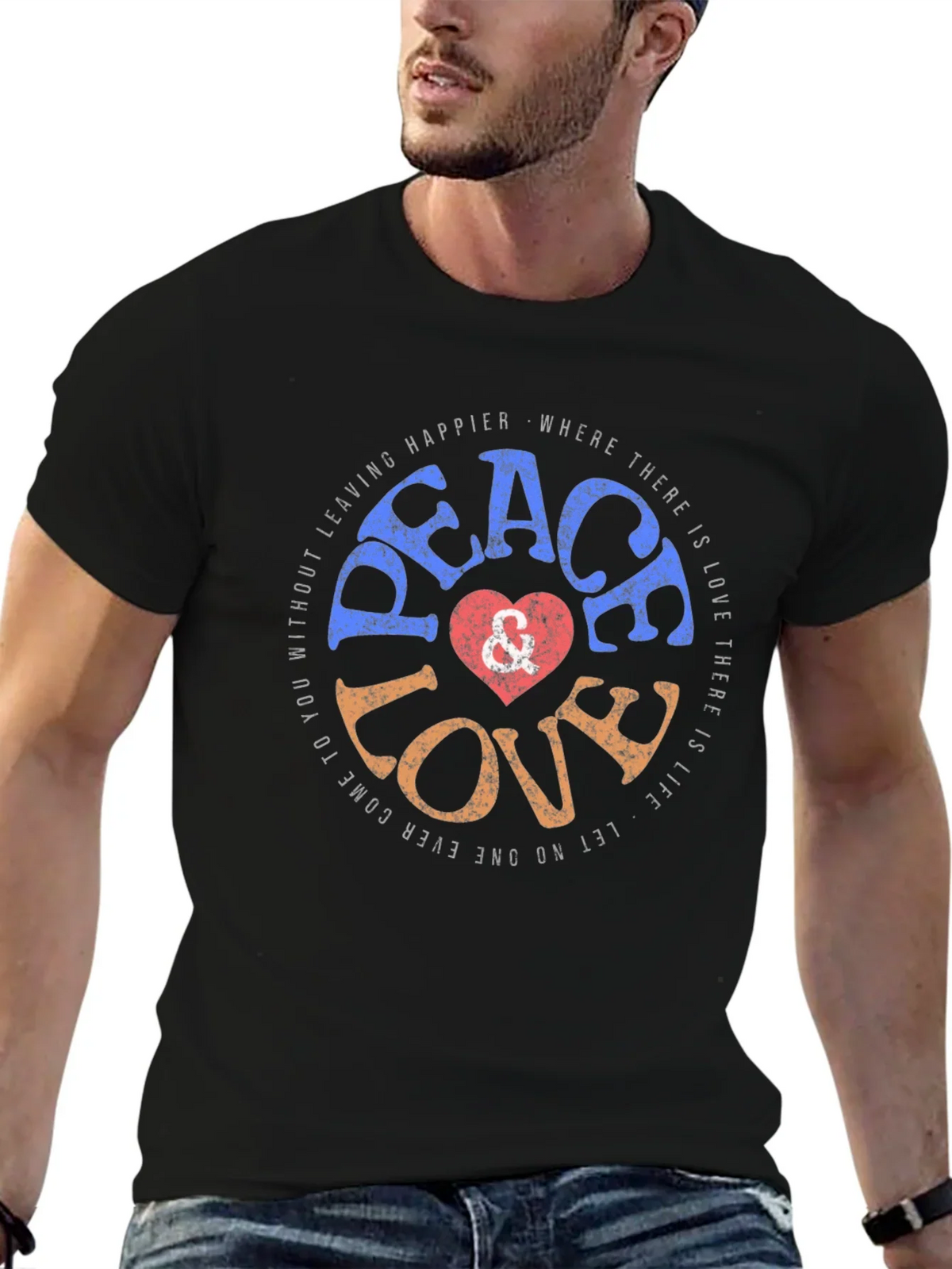 Peace Love Graphic T-Shirt