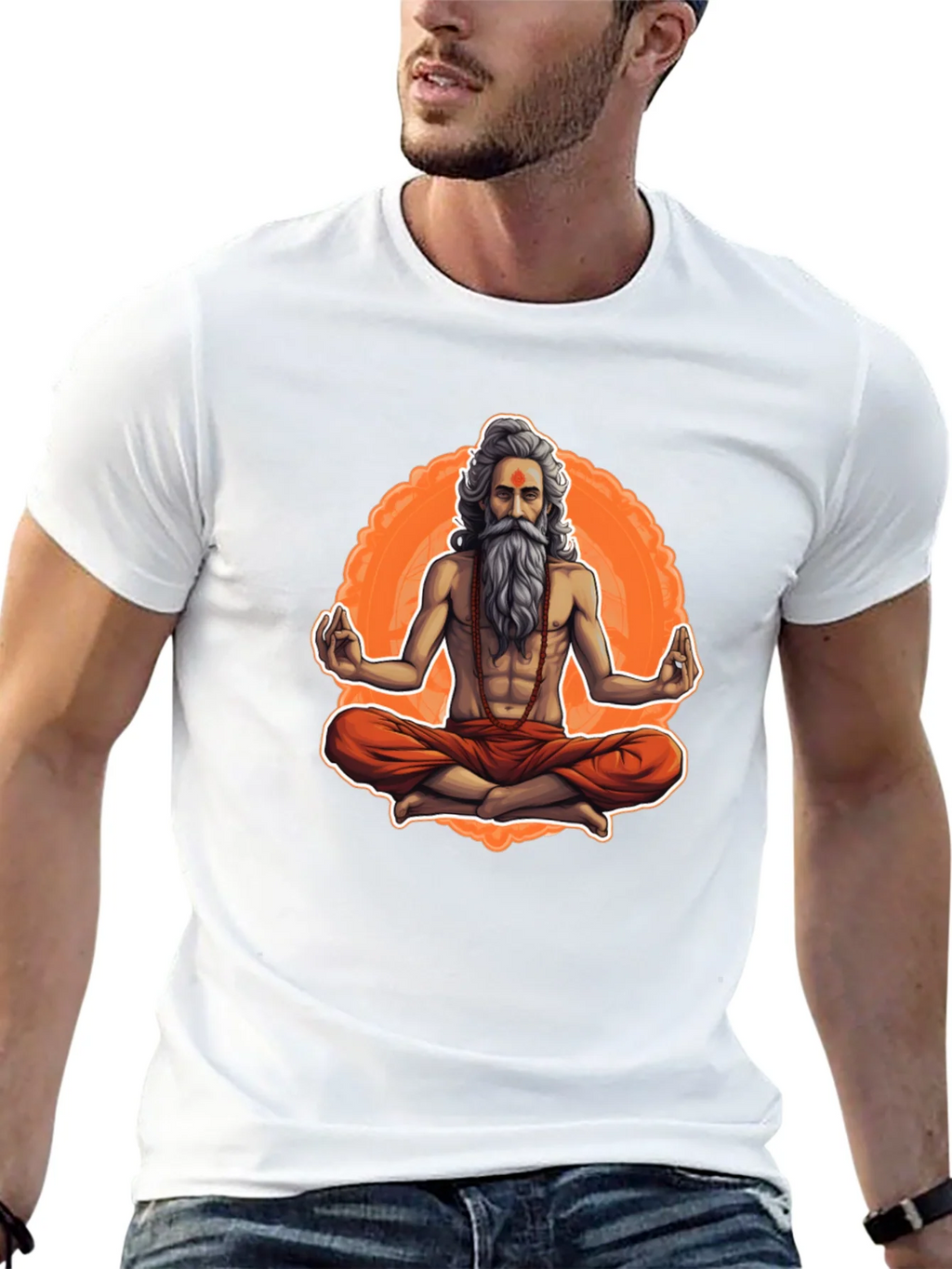 Meditating Yogi Graphic Tee - Spiritual Vibe