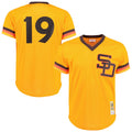 S.Diego Padres #19 Tony Gwynn Player Gold Home Cooperstown Collection Bseball Jerseys