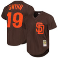 S.Diego Padres #19 Tony Gwynn Player  Brown 1985 Authentic Cooperstown Collection Baseball Jerseys