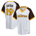 S.Diego Padres #19 Tony Gwynn Player White Home Cooperstown Collection Bseball Jerseys