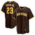S.Diego Padres #23 Fernando Tatis Jr. Player Brown Replica Baseball Jerseys