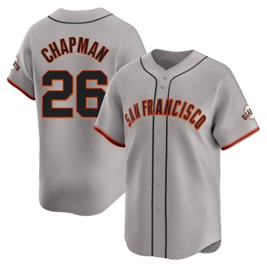 S.Francisco Giants #26 Matt Chapman Player Gray Game Baseball Jerseys