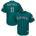 S.Mariners #11 Edgar Martinez Player Green Cool Base Baseball Jerseys