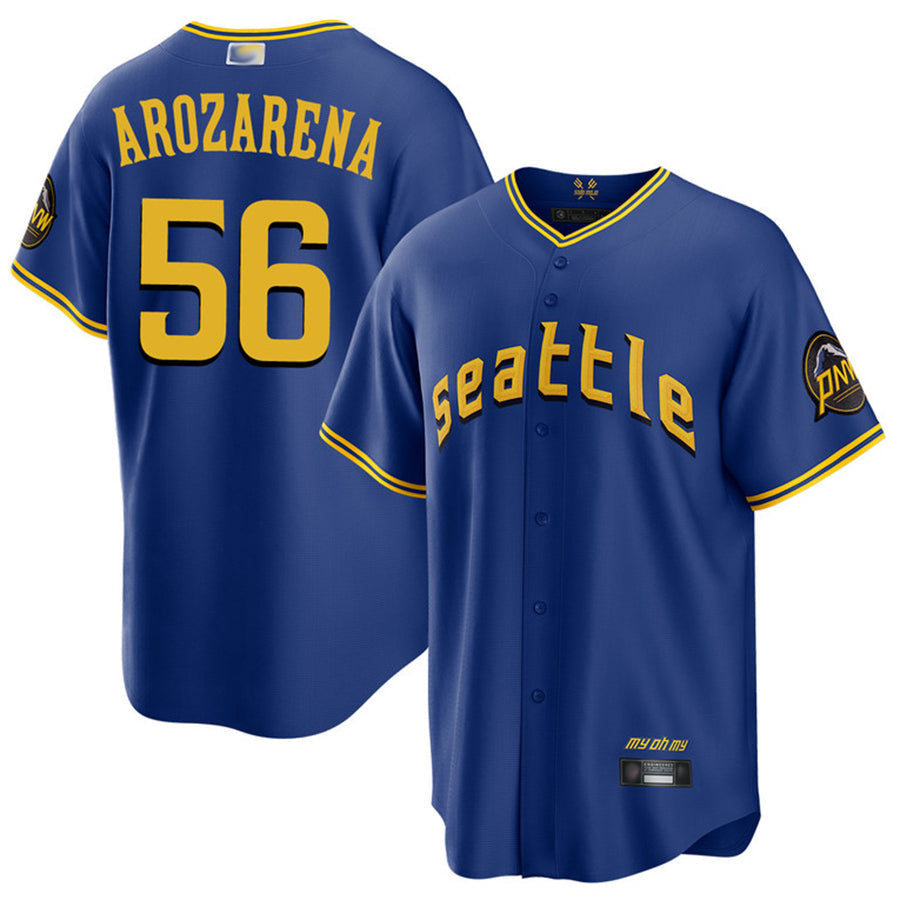 S.Mariners #56 Randy Arozarena Player City Connect Replica Baseball Jerseys