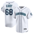 S.Mariners #68 George Kirby Player White Limited Baseball Jerseys
