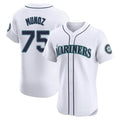S.Mariners #75 Andres Munoz Player White Home Limited Elite Baseball Jerseys