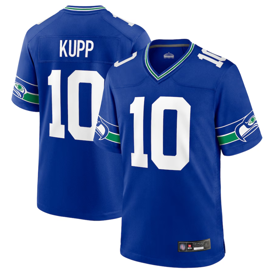 S.Seahawks #10 Cooper Kupp Player Royal Game Football Jerseys