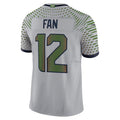 S.Seahawks #12 12s FAN Player Grey Rivalries Collection Limited Football Jerseys