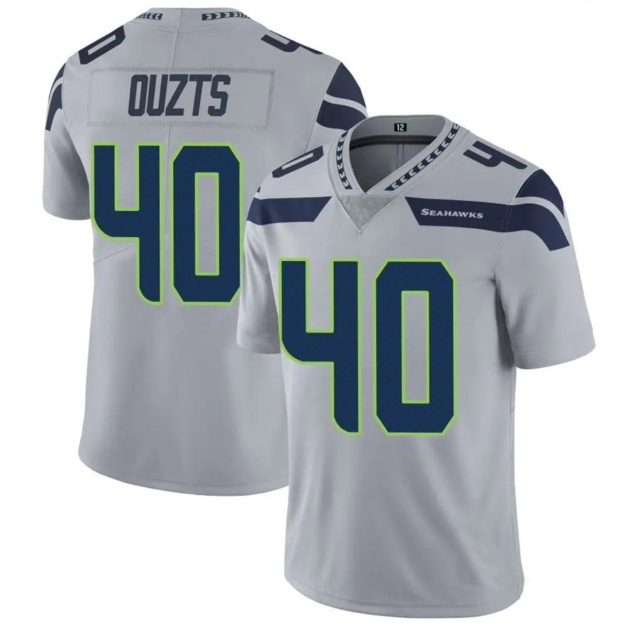 S.Seahawks #40 Robbie Ouzts Player Grey Vapor Limited Football Jerseys