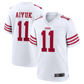 #11 Brandon Aiyuk Player SF.49ers White Game Football Jerseys