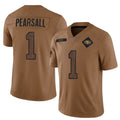 SF.49ers #1 Ricky Pearsall Player Brown Salute To Service Limited Football Jerseys