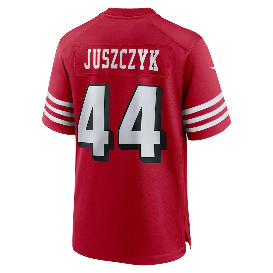 SF.49ers #44 Kyle Juszczyk Player Scarlet Alternate Game Football Jerseys