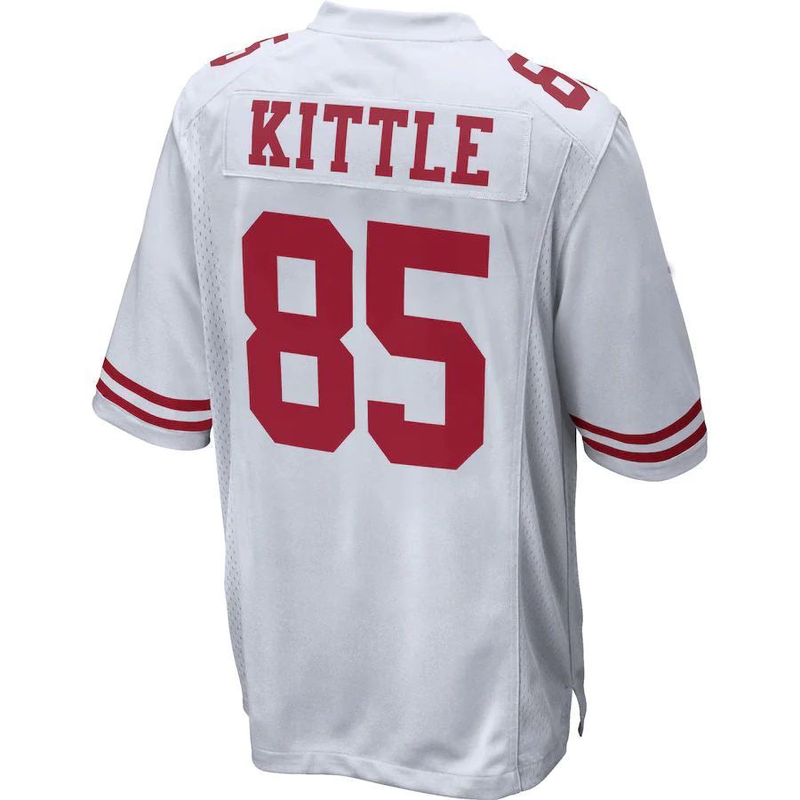 #85 George Kittle Player SF.49ers White Game Football Jerseys