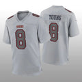#8 Steve Young Player SF.49ers Gray Game Football Jerseys