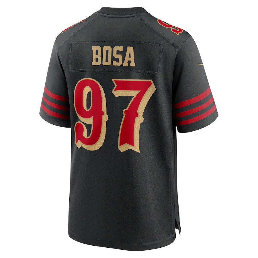 SF.49ers #97 Nick Bosa Player Rivalries Collection Black Game Football Jerseys