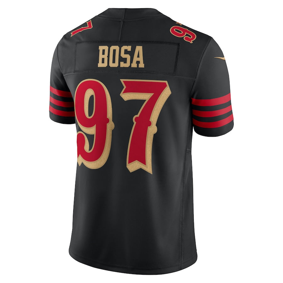 SF.49ers #97 Nick Bosa Player Rivalries Collection Vapor Limited Black Football Jerseys