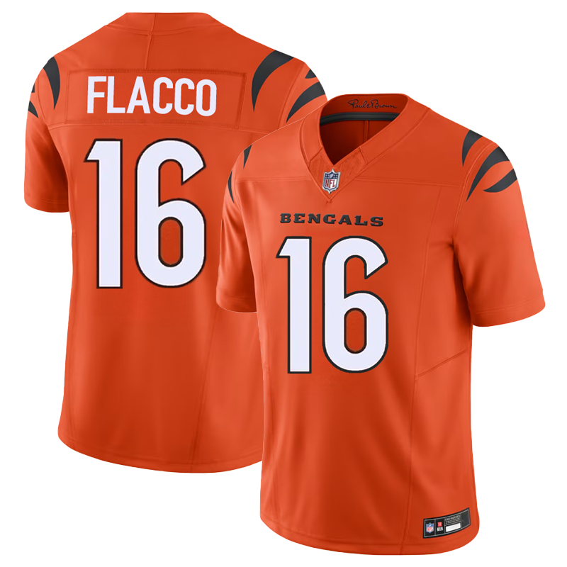 Joe Flacco Cincinnati Bengals Jersey - Orange