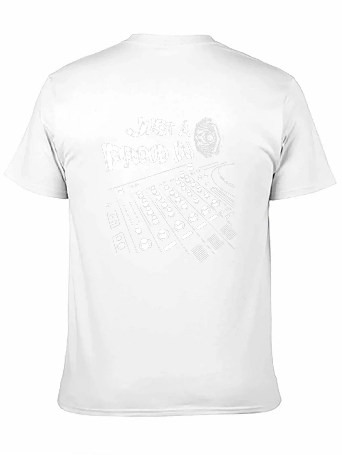 Just a Proud DJ Black Graphic T-Shirt
