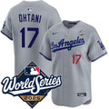Shohei Ohtani Los Angeles Dodgers Road Limited 2025 World Series Jersey - Gray