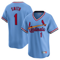 St.Louis Cardinals #1 Ozzie Smith Player Royal Throwback Cooperstown Limited Baseball Jerseys