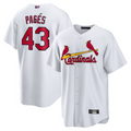 St.Louis Cardinals #43 Pedro Pag����|s Player White Home Replica Baseball Jerseys