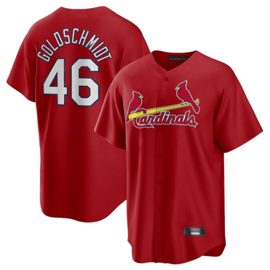 St.Louis Cardinals #46 Paul Goldschmidt Player Red City Connect Limited Baseball Jerseys�����?����???