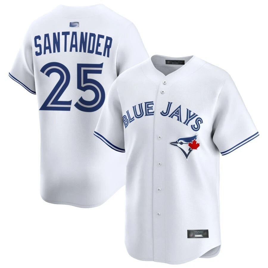 T.Blue Jays #25 Anthony Santander Player White Limited Home Baseball Jerseys