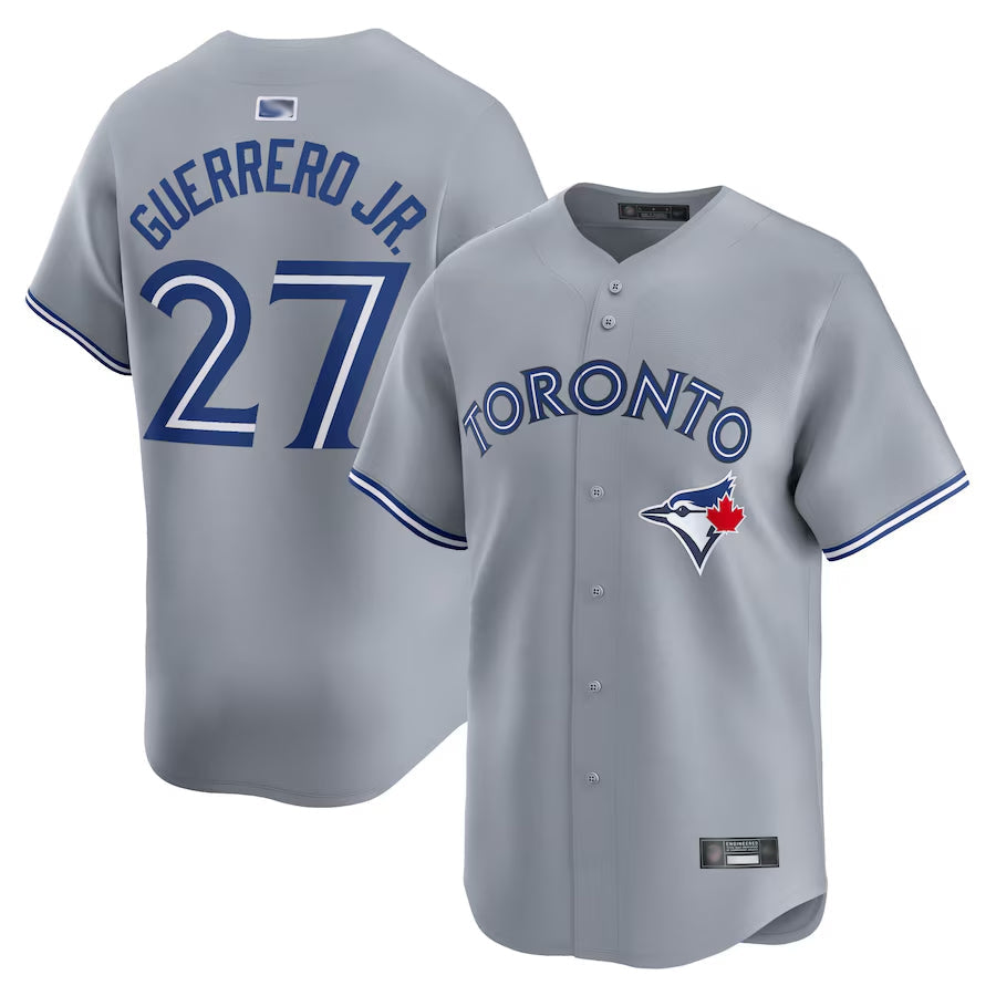 T.Blue Jays #27 Vladimir Guerrero Jr. Player Home Limited Gray Baseball Jerseys