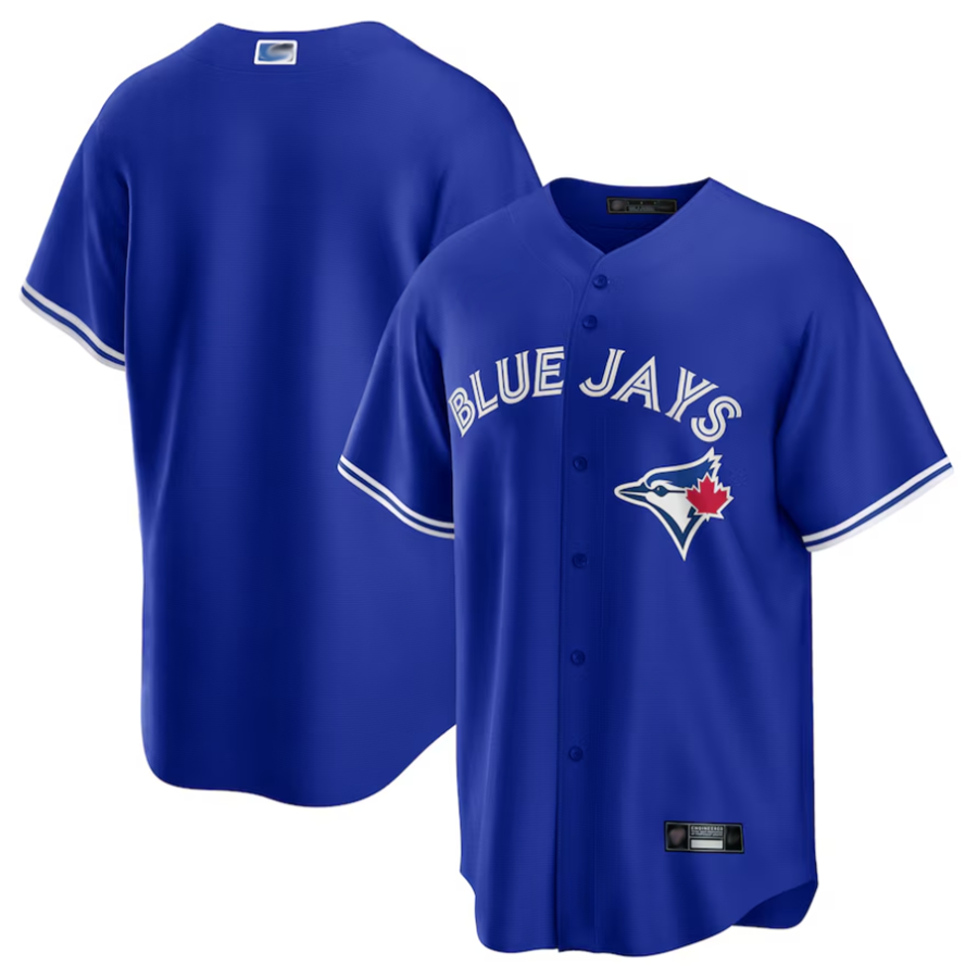 T.Blue Jays Blank Player Royal Replica Team Baseball Jerseys