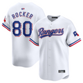 T.Rangers #80 Kumar Rocker Player White Home Limited Baseball Jerseys