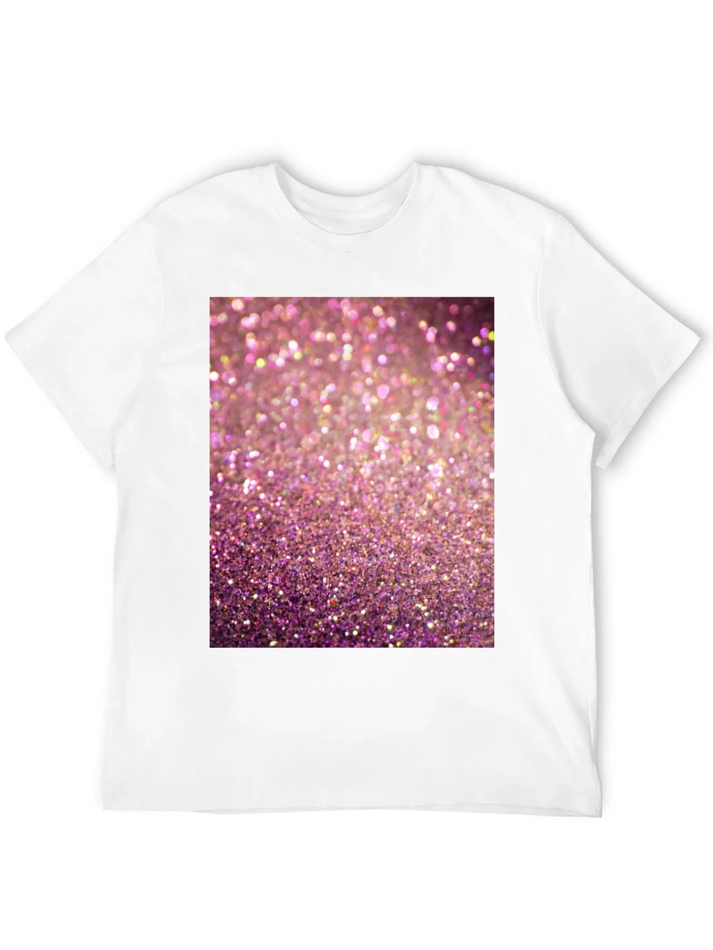 Sparkle Graphic T-Shirt - Pink Glitter Design
