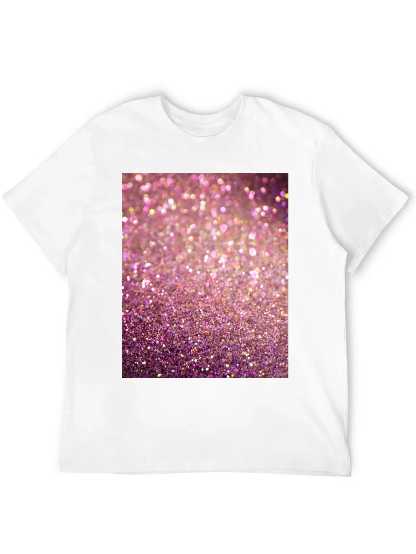 Sparkle Graphic T-Shirt - Pink Glitter Design