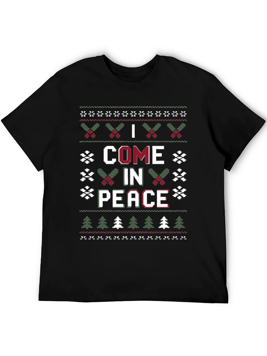 I Come in Peace Ugly Christmas Sweater T-Shirt