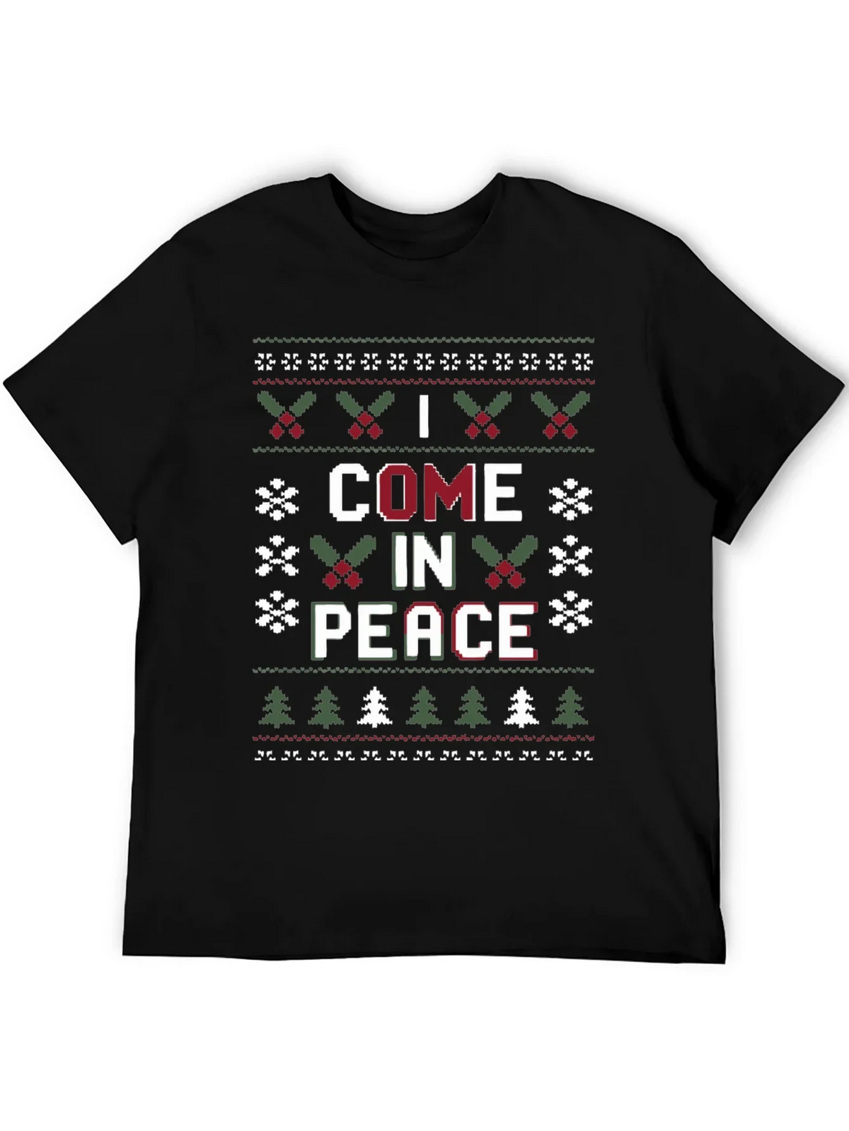I Come in Peace Ugly Christmas Sweater T-Shirt