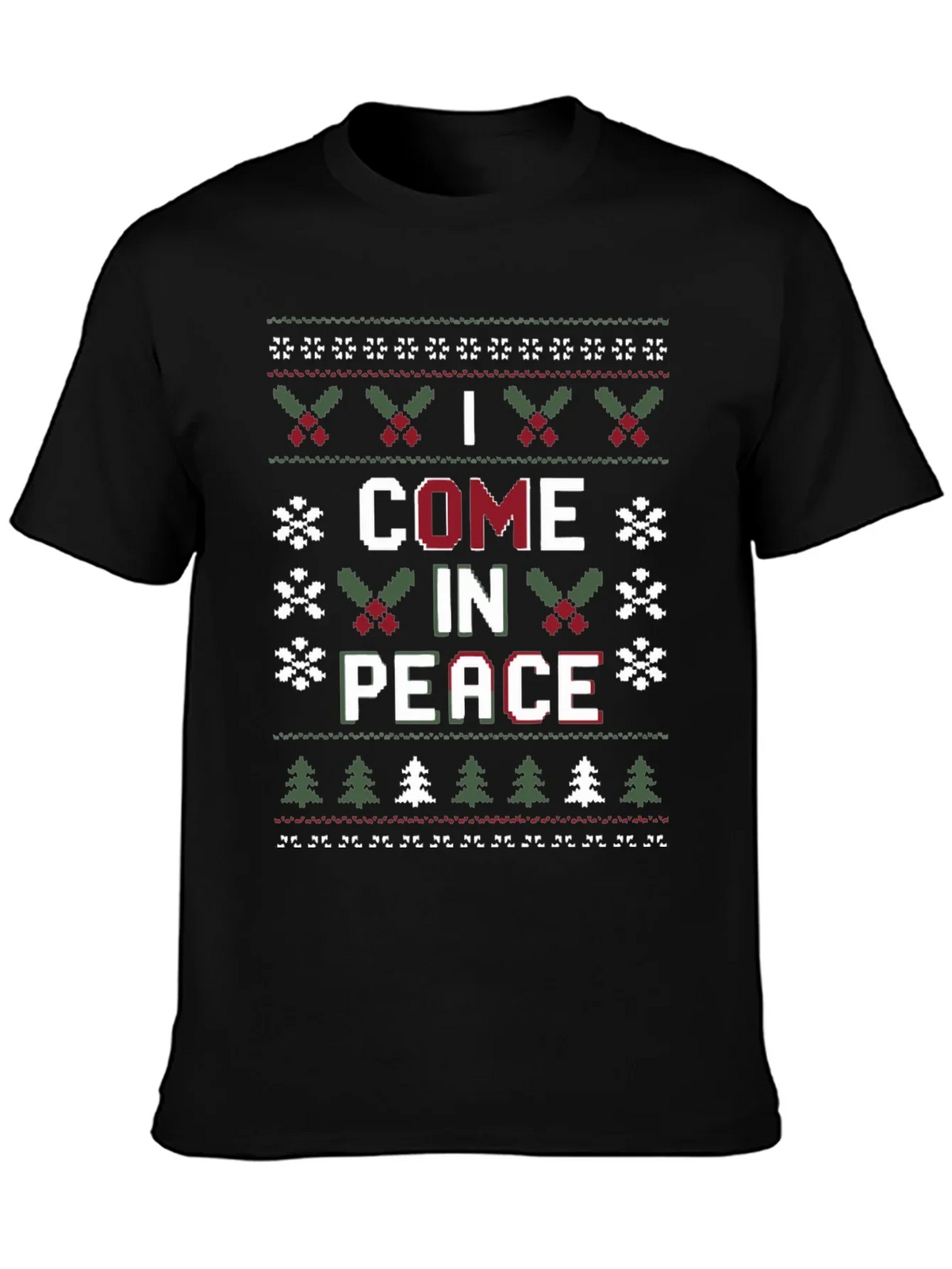 I Come in Peace Ugly Christmas Sweater T-Shirt