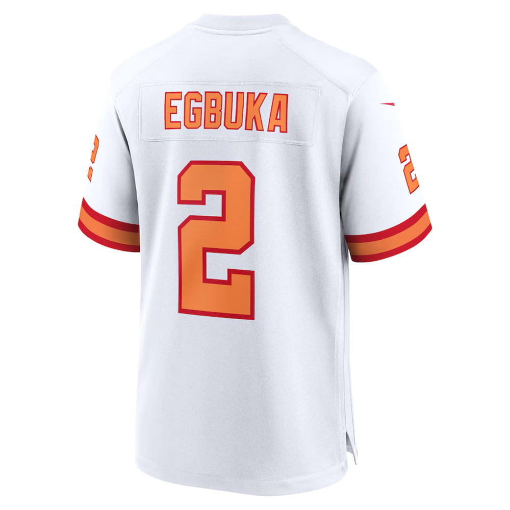 TB.Buccaneers #2 Emeka Egbuka Player White 50th Season Game Football Jerseys