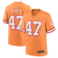 TB.Buccaneers #47 John Lynch Player Orange Throwback Game Football Jerseys