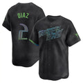 TB.Rays #2 Yandy Diaz Player Charcoal City Connect Limited Baseball Jerseys