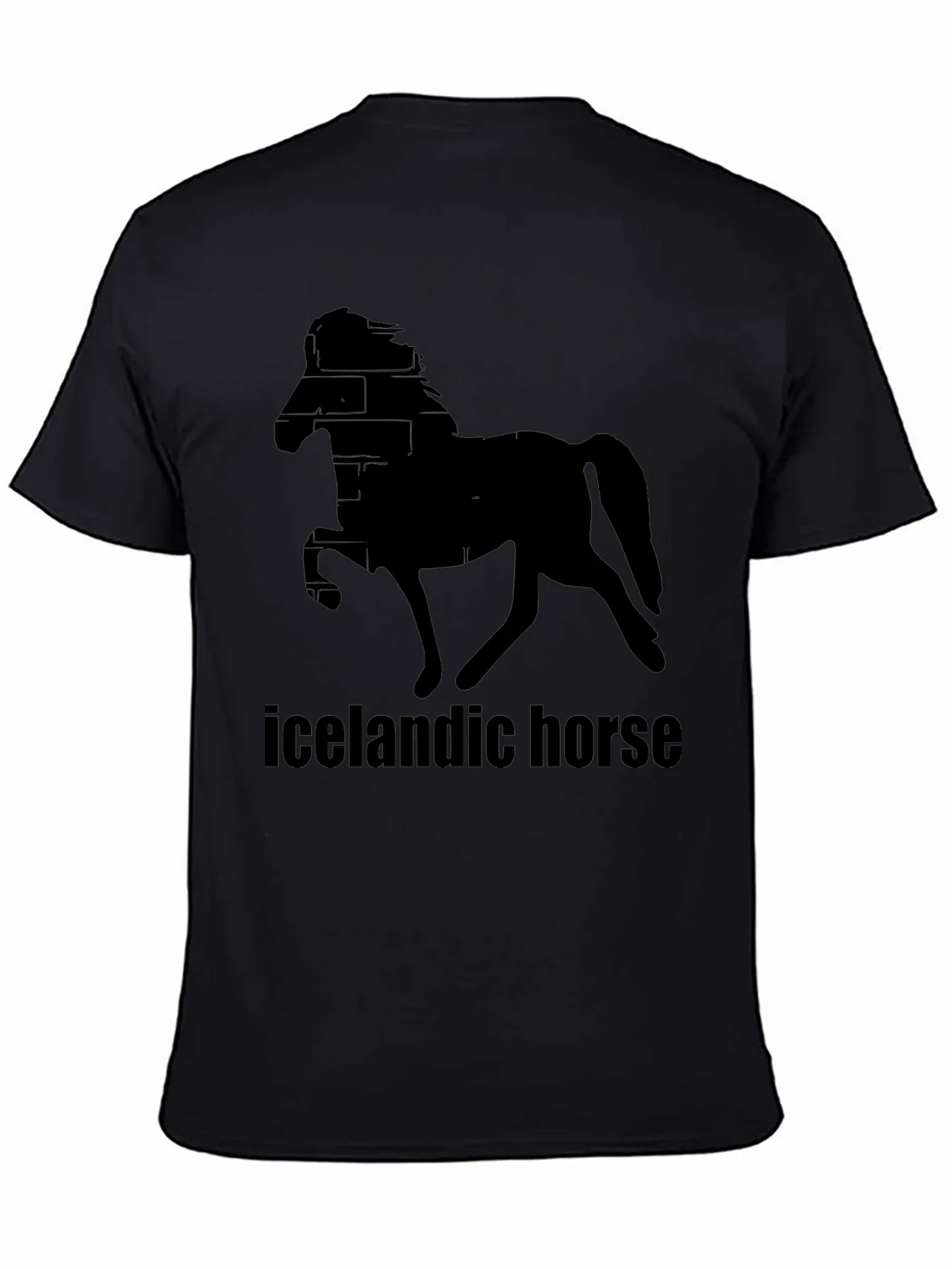 Icelandic Horse Black T-Shirt